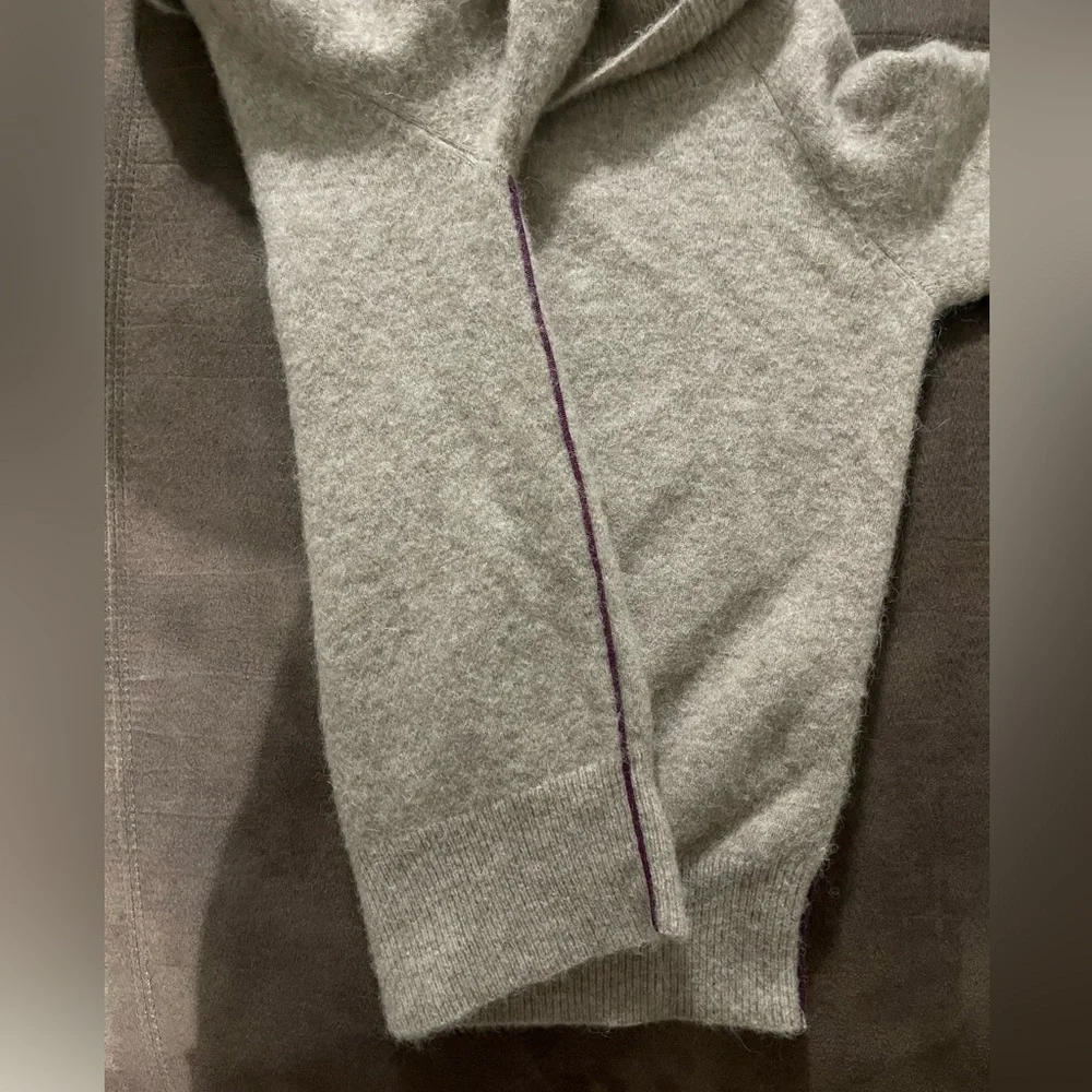 Leo & Sage Women’s Tan Cowl Neck Merino Wool/Alpaca Blend Sweater Size Medium - Picture 8 of 8